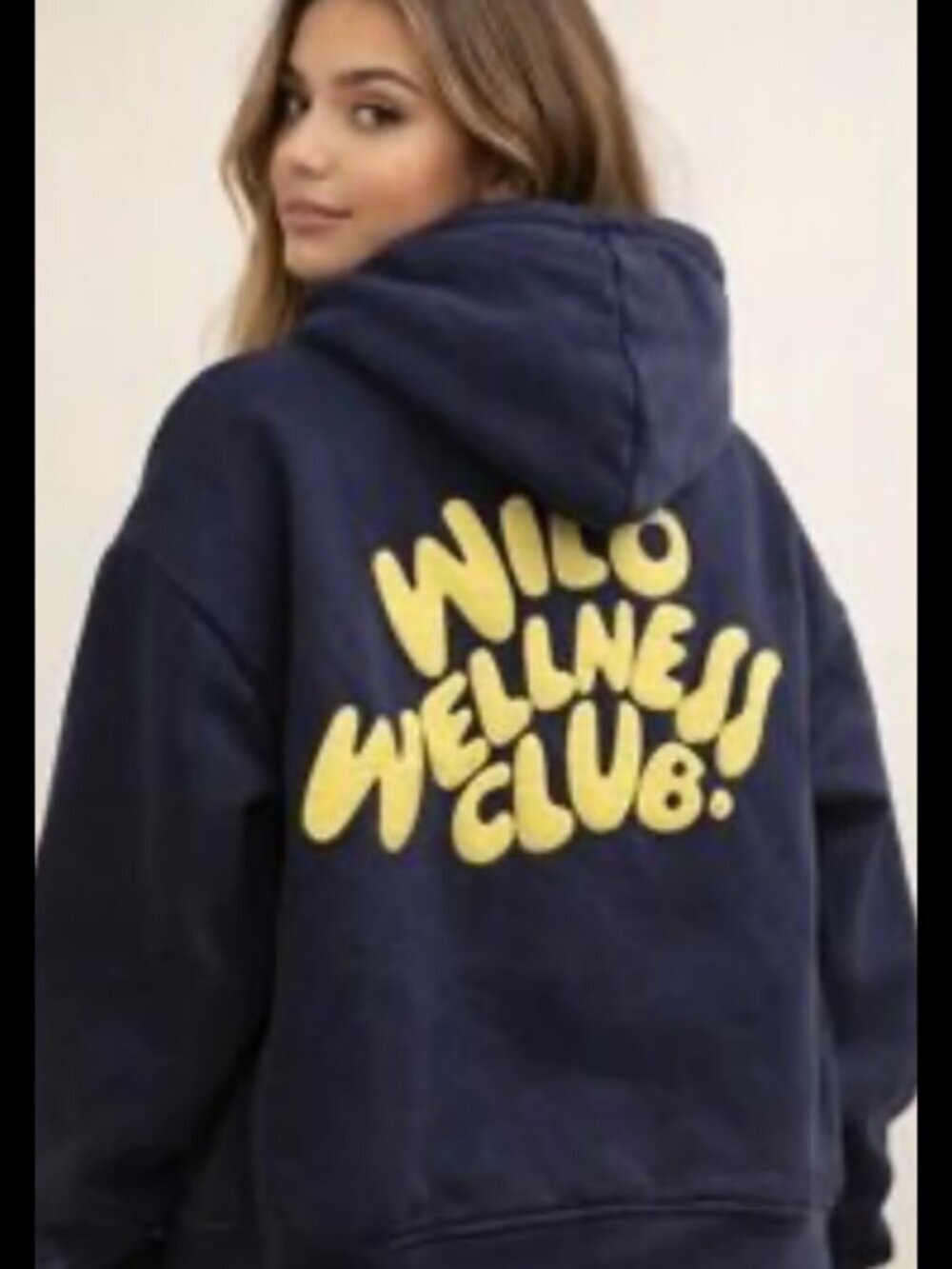 Viral Wilo The Label NWT Wellness Club Navy Pullover Hoodie XS